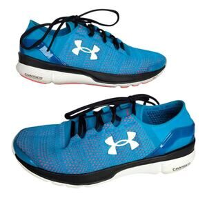 Under Armour WMS SZ 8.5 Speedform Apollo 2 Shoes Sneakers Blue Athletic Running